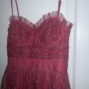 Blush Polka dot dress